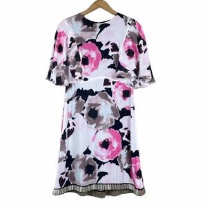 Kate Spade Full Bloom Ari Dress 6 Silk Madison Ave Collection Beaded Trim